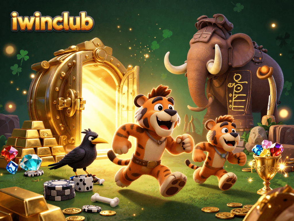 Join the iwinclub at our prehistoric casino with caveman, sabertooth, and treasures.