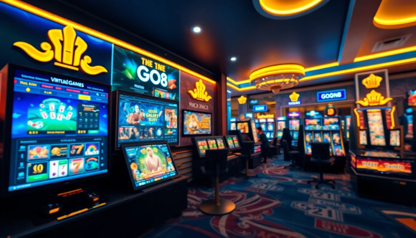 GO88 gaming interface highlighting popular games in a vibrant, modern online environment.