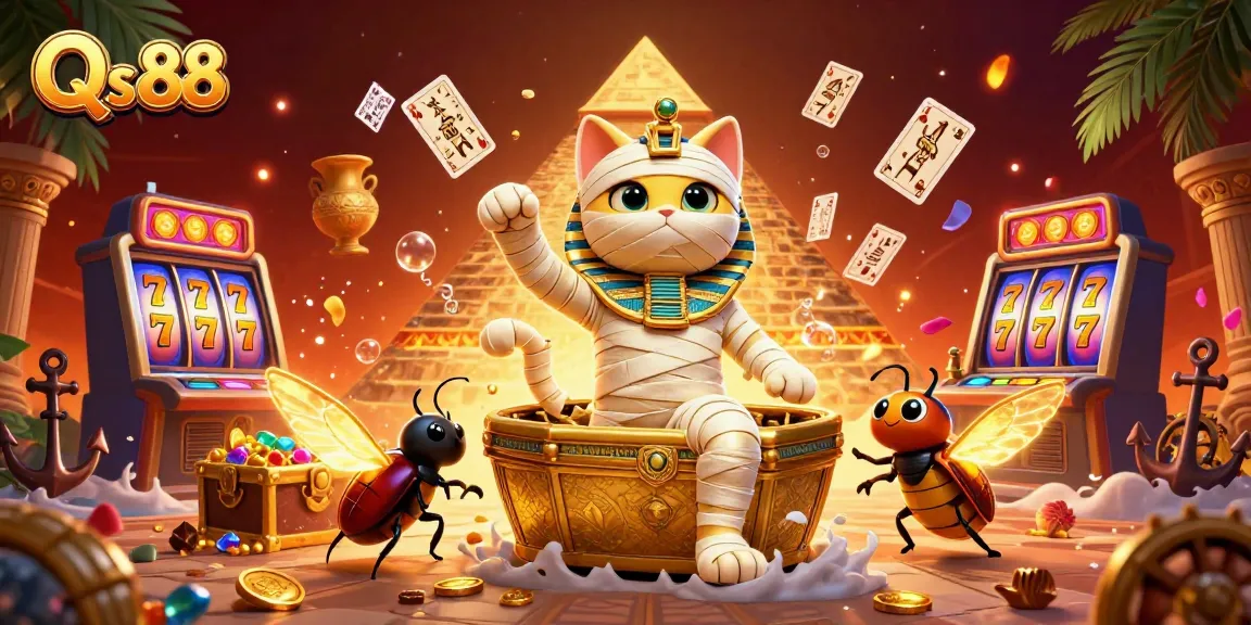 Experience thrilling slots with Qs 88's vibrant casino scene, featuring dynamic jackpots and ancient characters.
